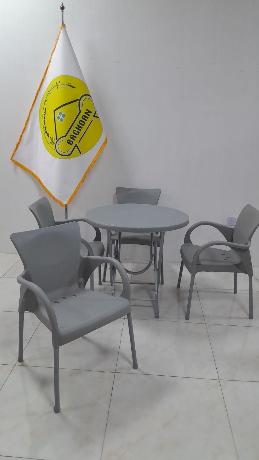 صندلی پلاستیکی/میز و /کمجا/کم جا چتر6766/باغدان|مبلمان خانگی و میز عسلی|چهارباغ, |دیوار