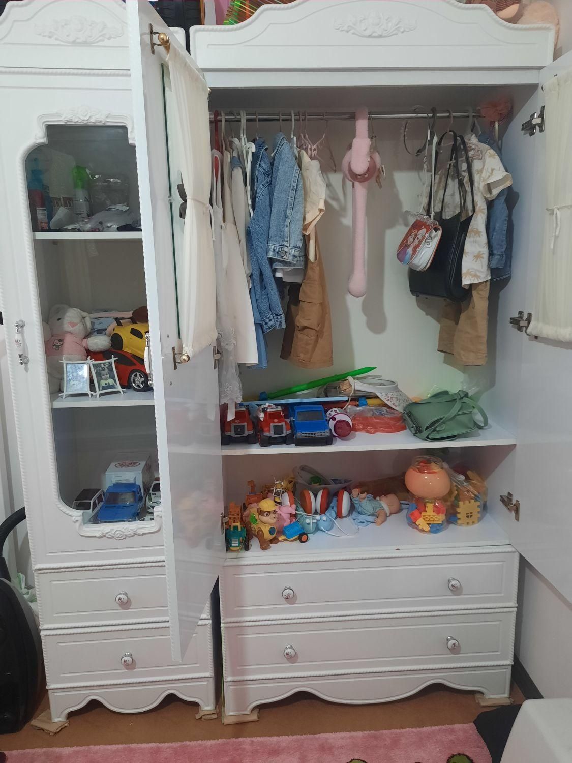 تخت و کمد کودک|تخت و سرویس خواب|رامیان, |دیوار