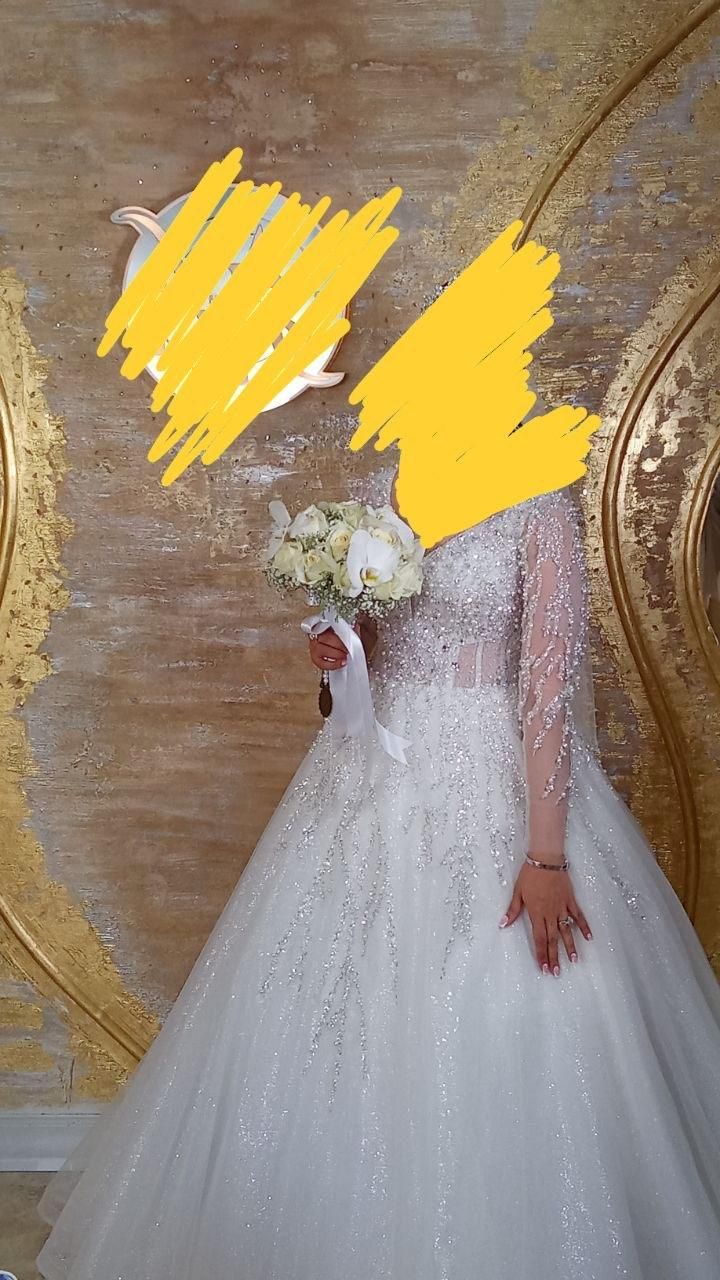 لباس عروس لاکچری دانتل‌ دست‌دوز سنگ و مروارید|لباس|تهران, جوانمردان (اندیشه)|دیوار