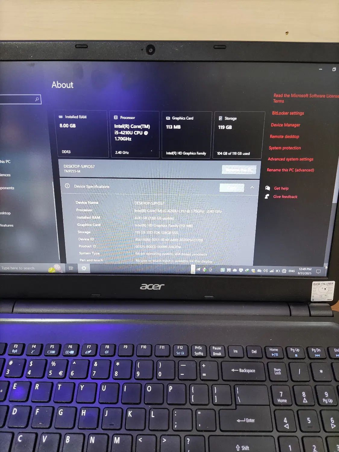 لپ تاپ acer|رایانه همراه|تهران, میرداماد|دیوار
