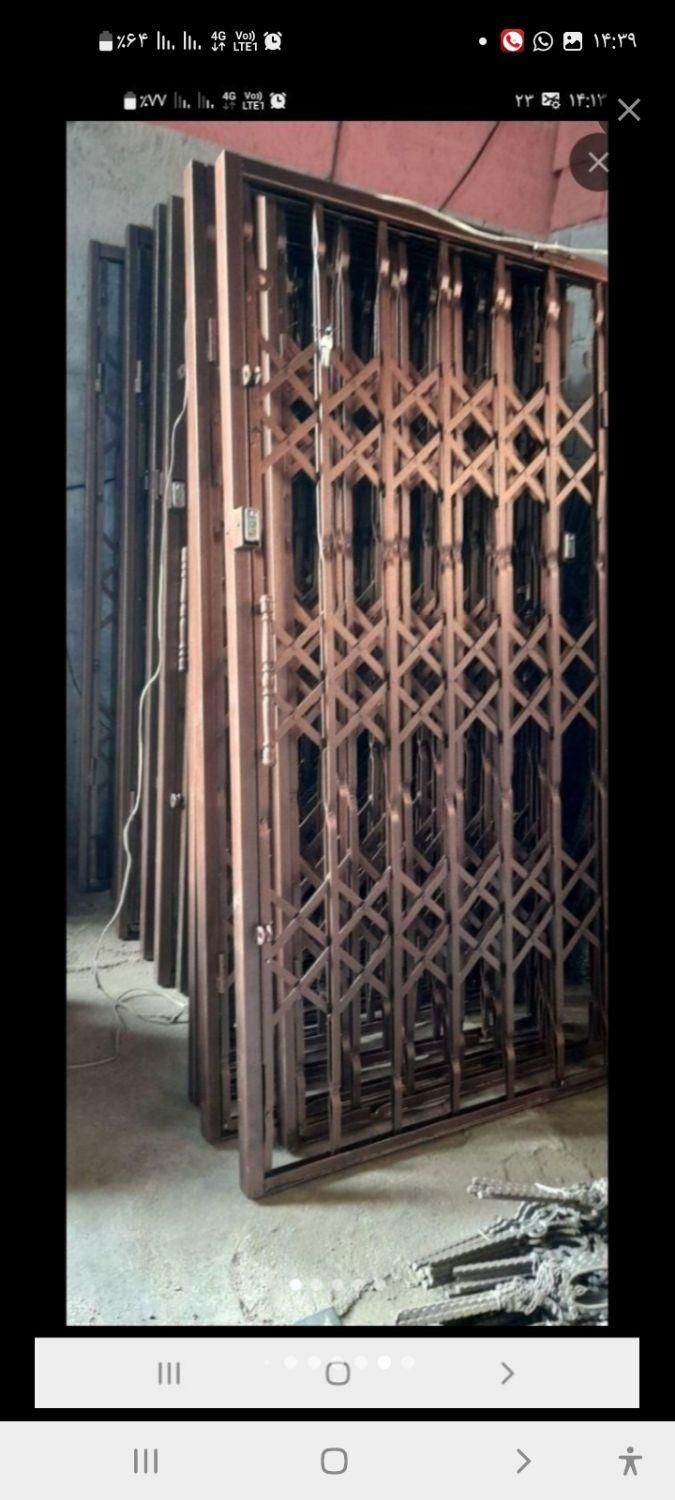 حفاظ درب آکاردئونی با قفل مخفی|مصالح و تجهیزات ساختمان|پاکدشت, پاکدشت (مامازند)|دیوار