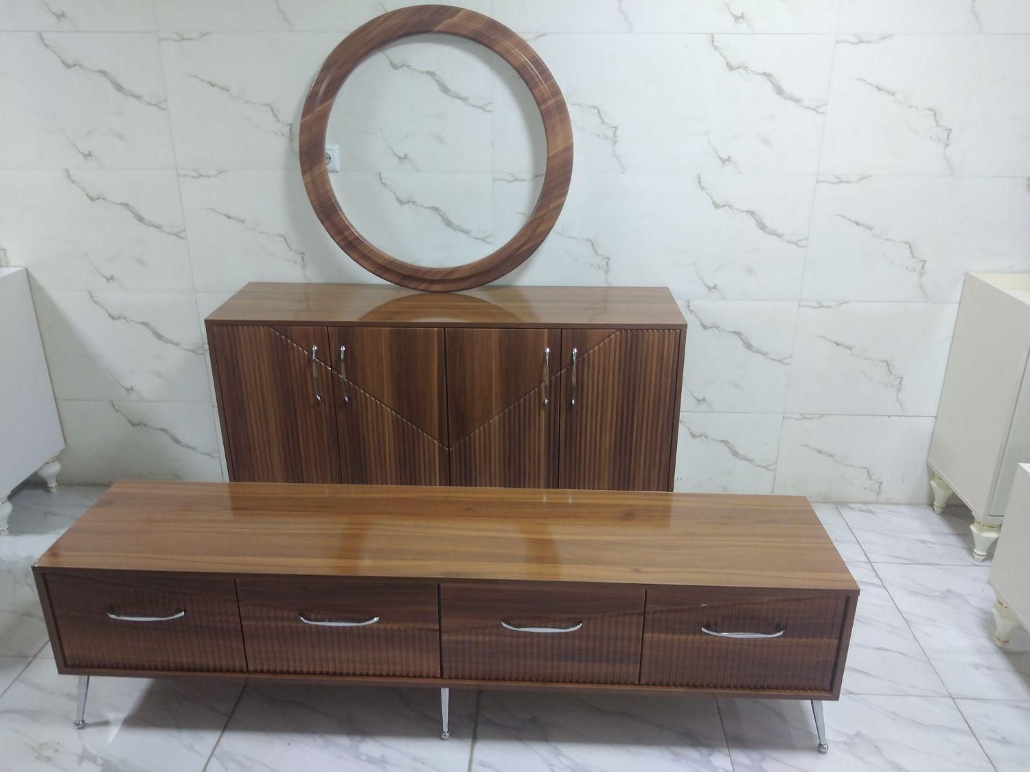 آیینه کنسول ومیزتی وی مدل آرامیس|میز تلویزیون|کرمانشاه, |دیوار