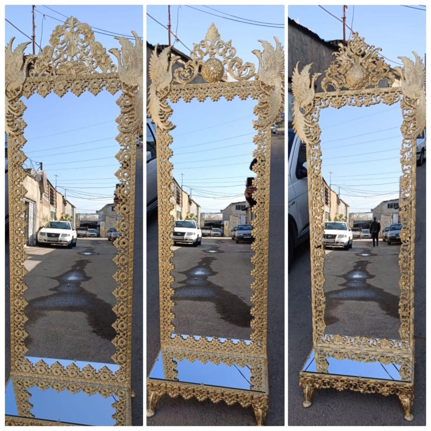 ‌ست اینه وشمعدون کنارسالنی اینه قدی اینه کنسول|صنایع دستی و سایر لوازم تزئینی|مشهد, رده|دیوار