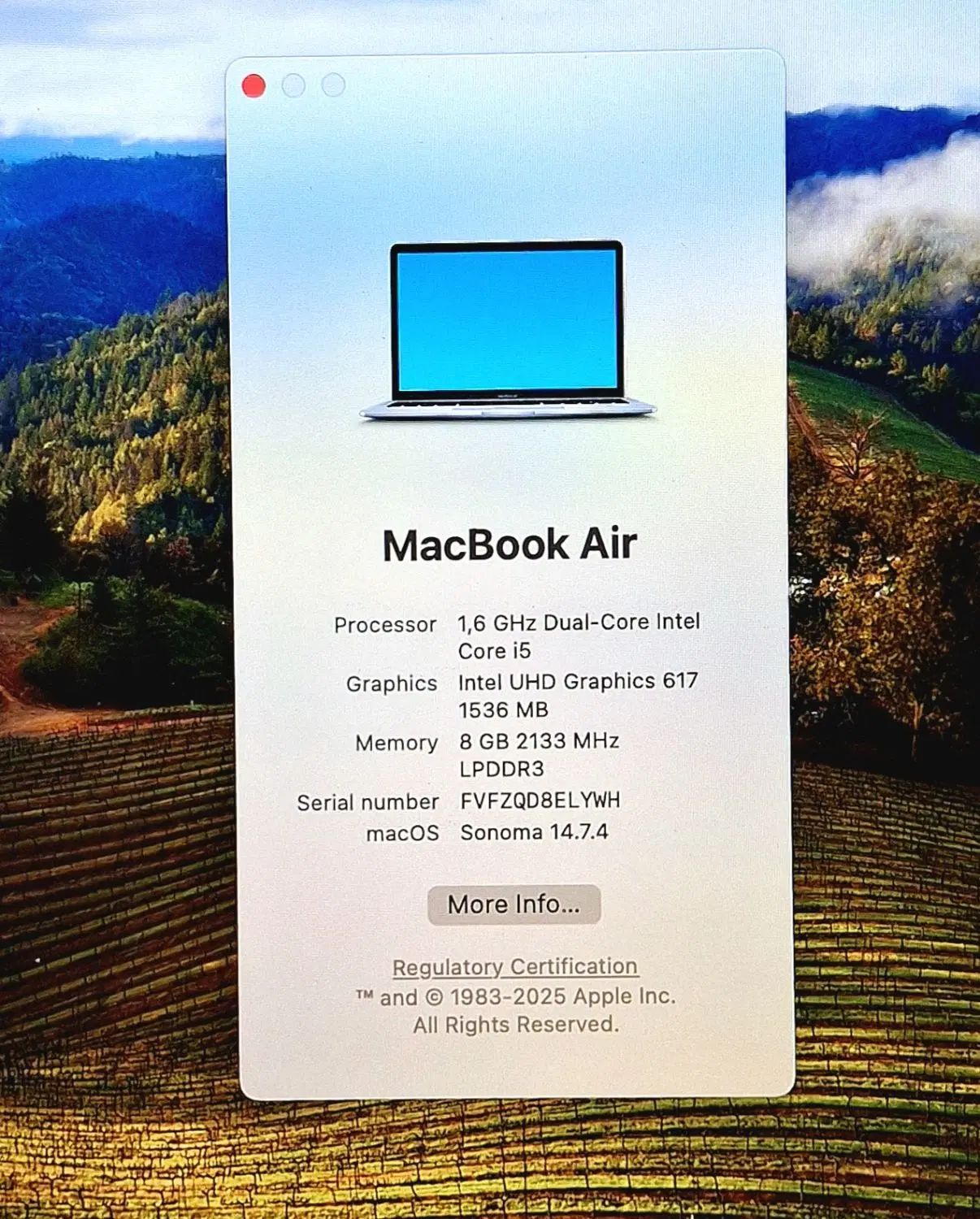 MacBook air 2019|رایانه همراه|تهران, جنت‌آباد شمالی|دیوار