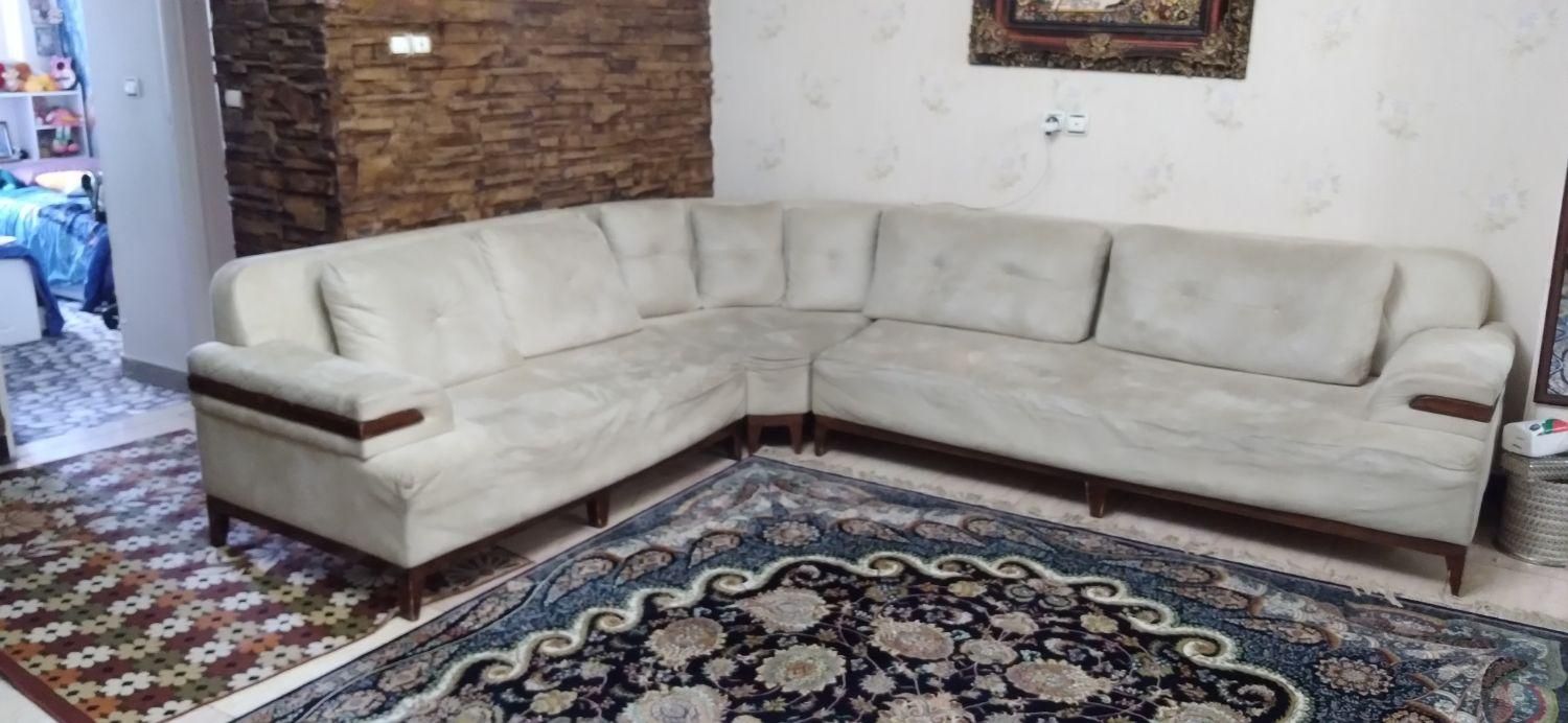مبلمان راحتی ال به همراه میز عسلی ونهار خوری|مبلمان خانگی و میز عسلی|تهران, زنجان|دیوار