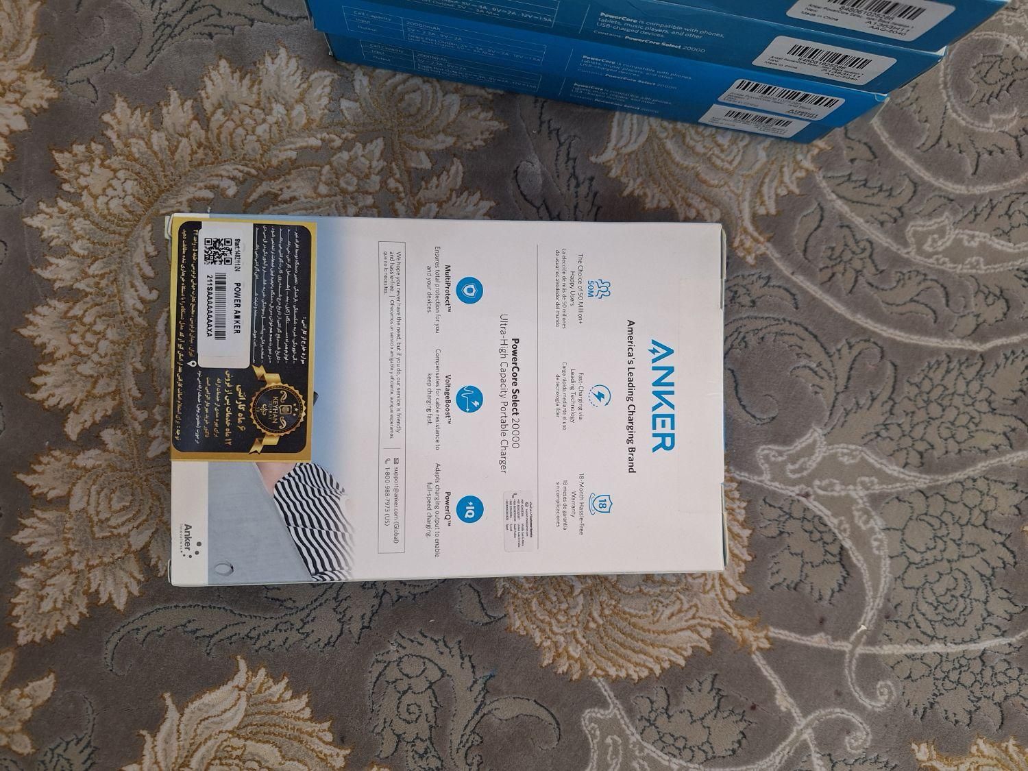 پاور بانک انکر PowerCore Select 20000|لوازم جانبی موبایل و تبلت|تهران, تاکسیرانی|دیوار