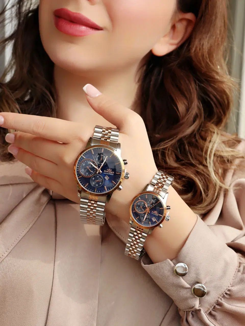 +ساعت های شیک کادویی ست فلزی زنانه *مردانه.|ساعت|اصفهان, احمدآباد|دیوار