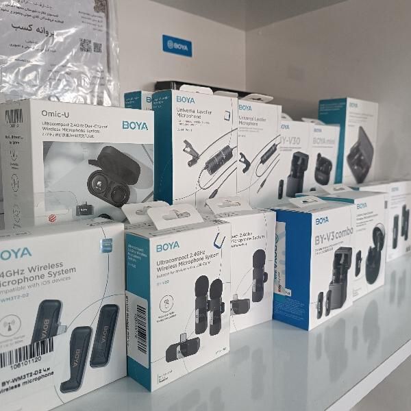 میکروفون یقه ای بویا BY-V30/V3 کیس دار رینگ لایت|دوربین عکاسی و فیلم‌برداری|مشهد, وکیل‌آباد|دیوار