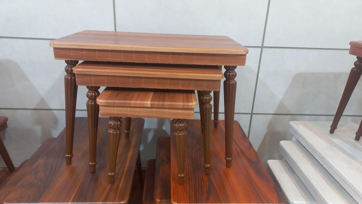 عسلی ۳ تیکه در دو رنگ بدون پیش پرداخت اقساطی|مبلمان خانگی و میز عسلی|همدان, |دیوار