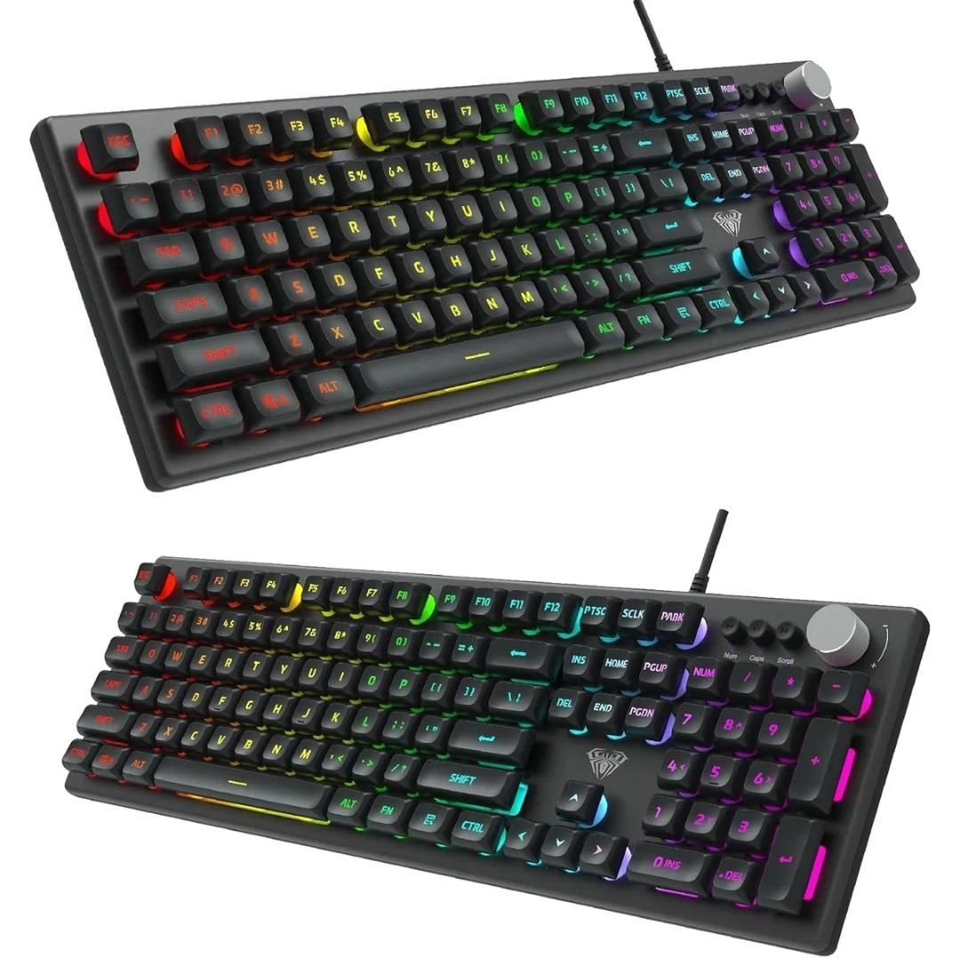 کیبورد سیمی برند آئولا دارای RGB مدل F2028|قطعات و لوازم جانبی رایانه|اندیشه, |دیوار