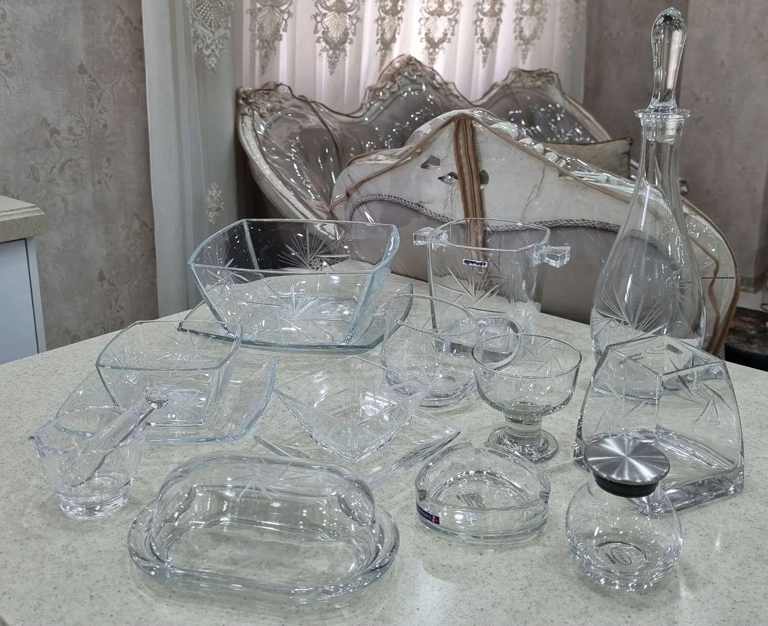 اگو ایتالیا اصل و لومینارک فرانسه اصل تراش دست|ظروف سرو و پذیرایی|تهران, ابوذر|دیوار