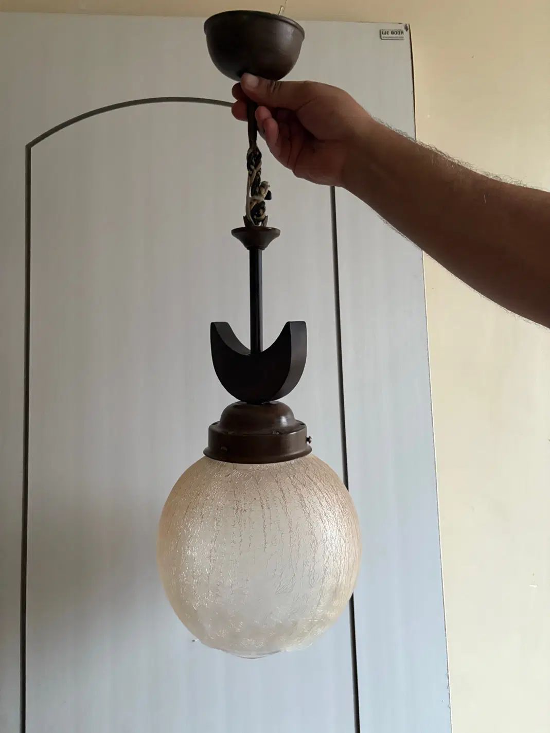 لوستر چوبی دو عدد ست|لوستر و چراغ آویز|رشت, صفاری|دیوار