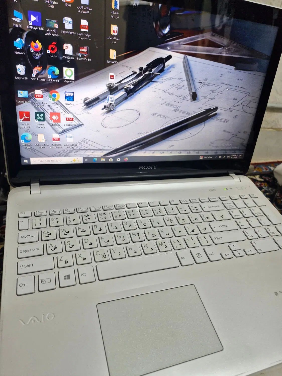 لپ تاپ SONY مدل VAIO سفید دخترونه|رایانه همراه|تهران, افسریه شمالی|دیوار