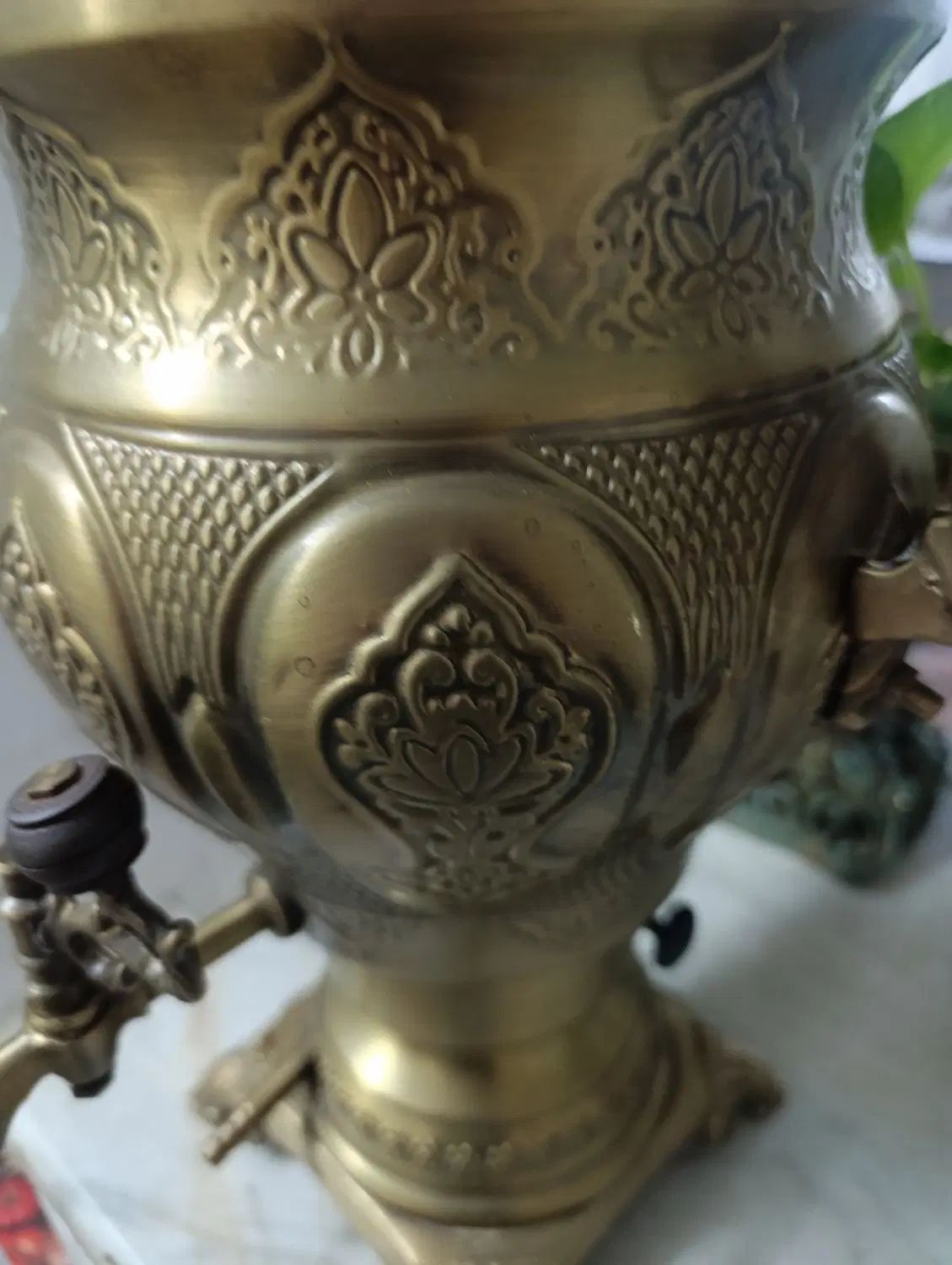 سماور برنجی|سماور، چای‌ساز، قهوه‌ساز|اصفهان, ارزنان|دیوار