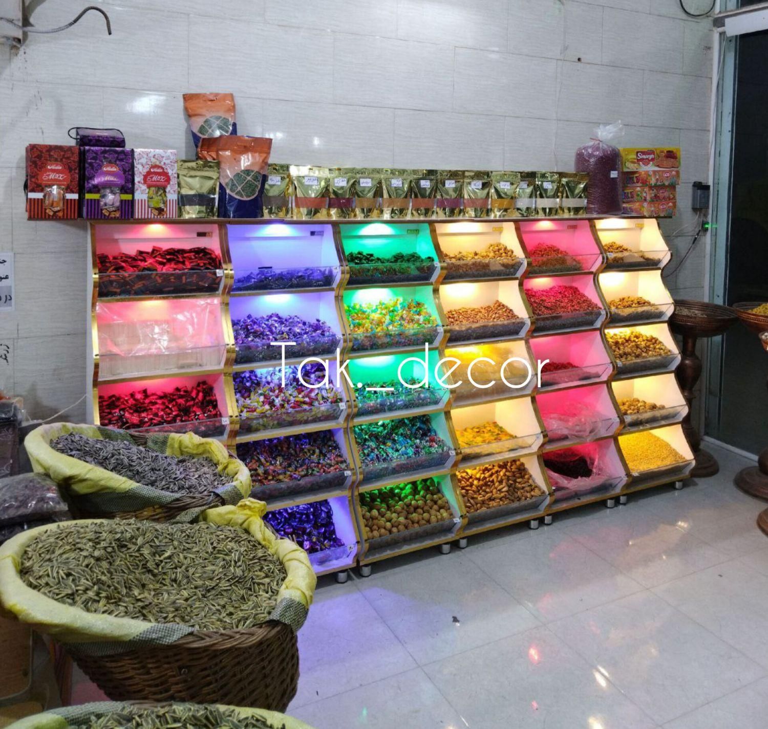 طرح دار استند ،،اجیل وبرای قنادی قفسه مغازه ۱۱|فروشگاه و مغازه|کرمان, |دیوار