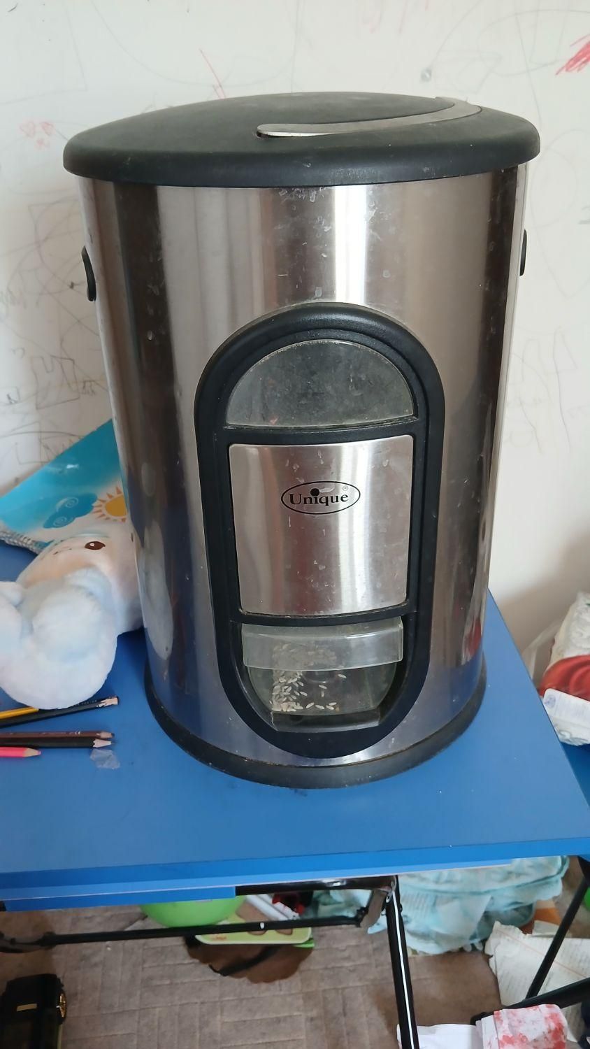 سطل جا برنج استیل یونیک اصل|ظروف نگهدارنده، پلاستیکی، یک‌بارمصرف|بروجرد, |دیوار