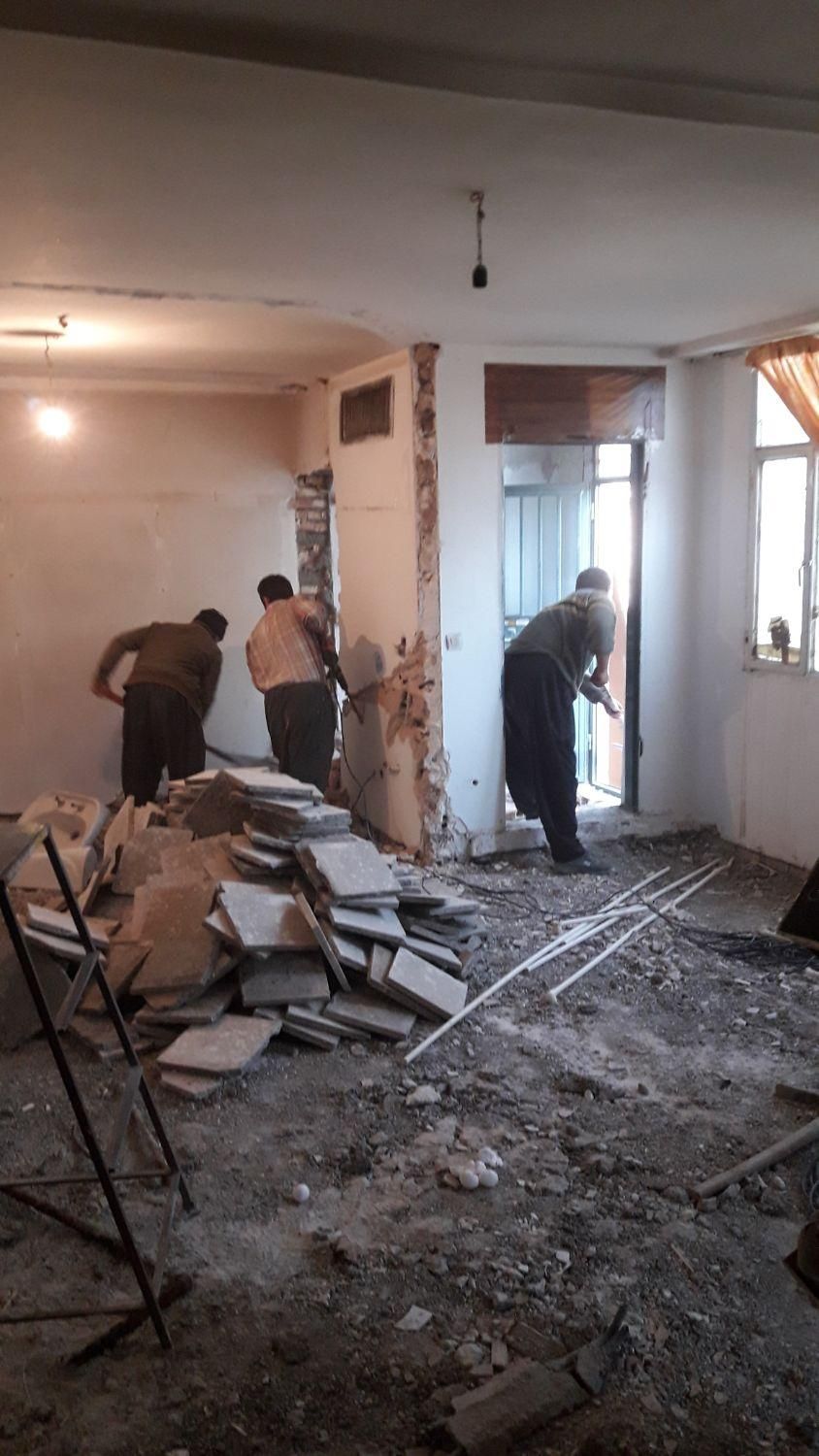 تخریب بازسازی و دکوراسیون کامل|خدمات پیشه و مهارت|سنندج, |دیوار