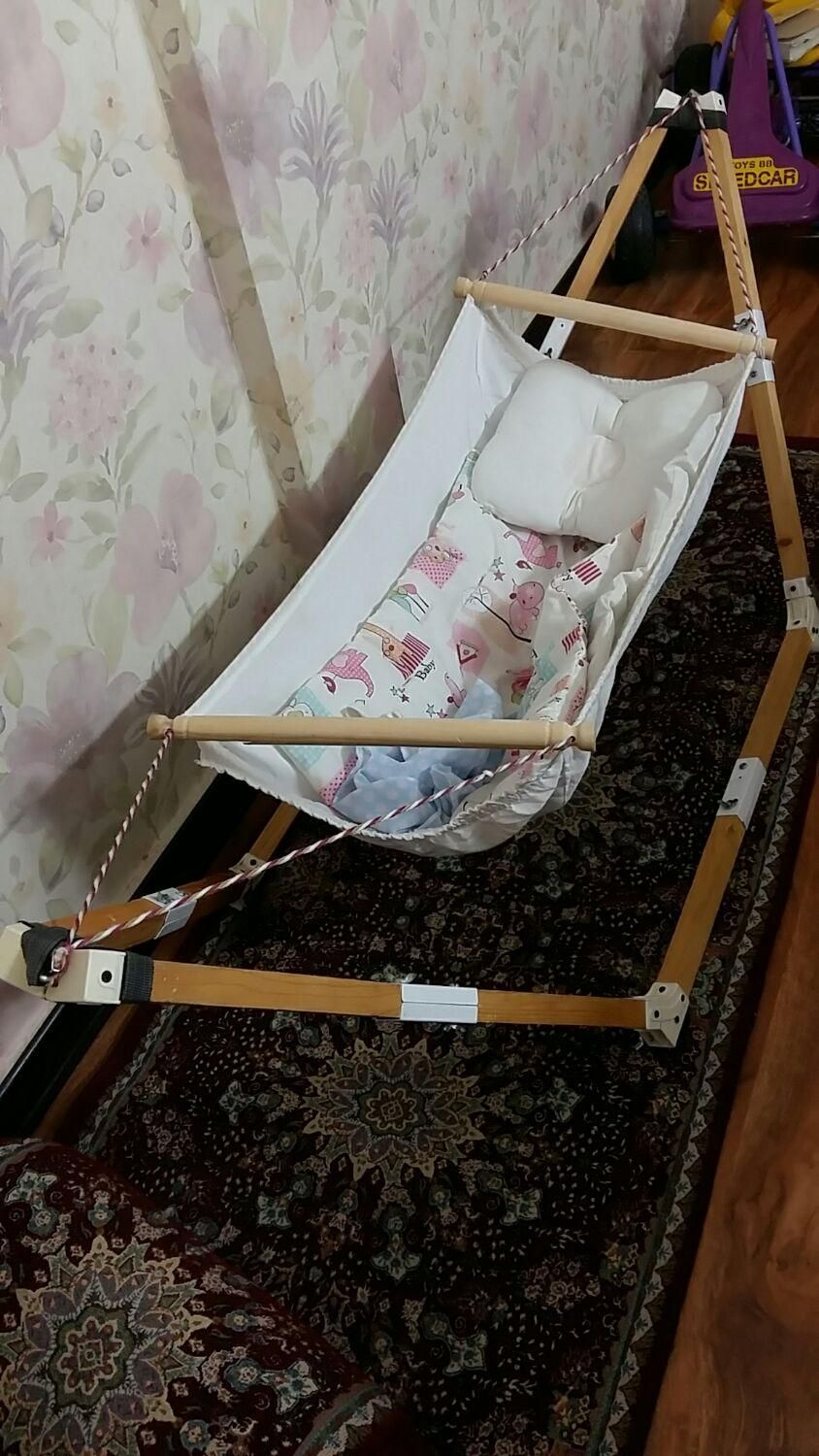 ننو چوبی گهواره بچه بانوچ تاشو|اسباب و اثاث بچه|مشهد, موسوی قوچانی|دیوار