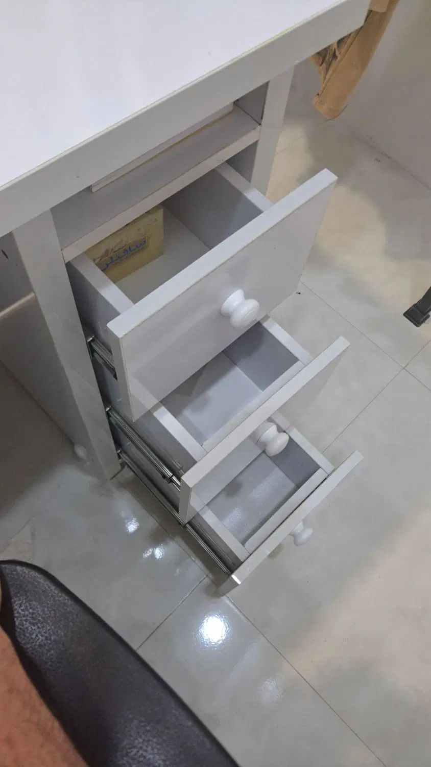 میز mdf مناسب برای مطالعه مغازه  اداره دارای ۳ کشو|میز تحریر و کامپیوتر|ایلام, |دیوار