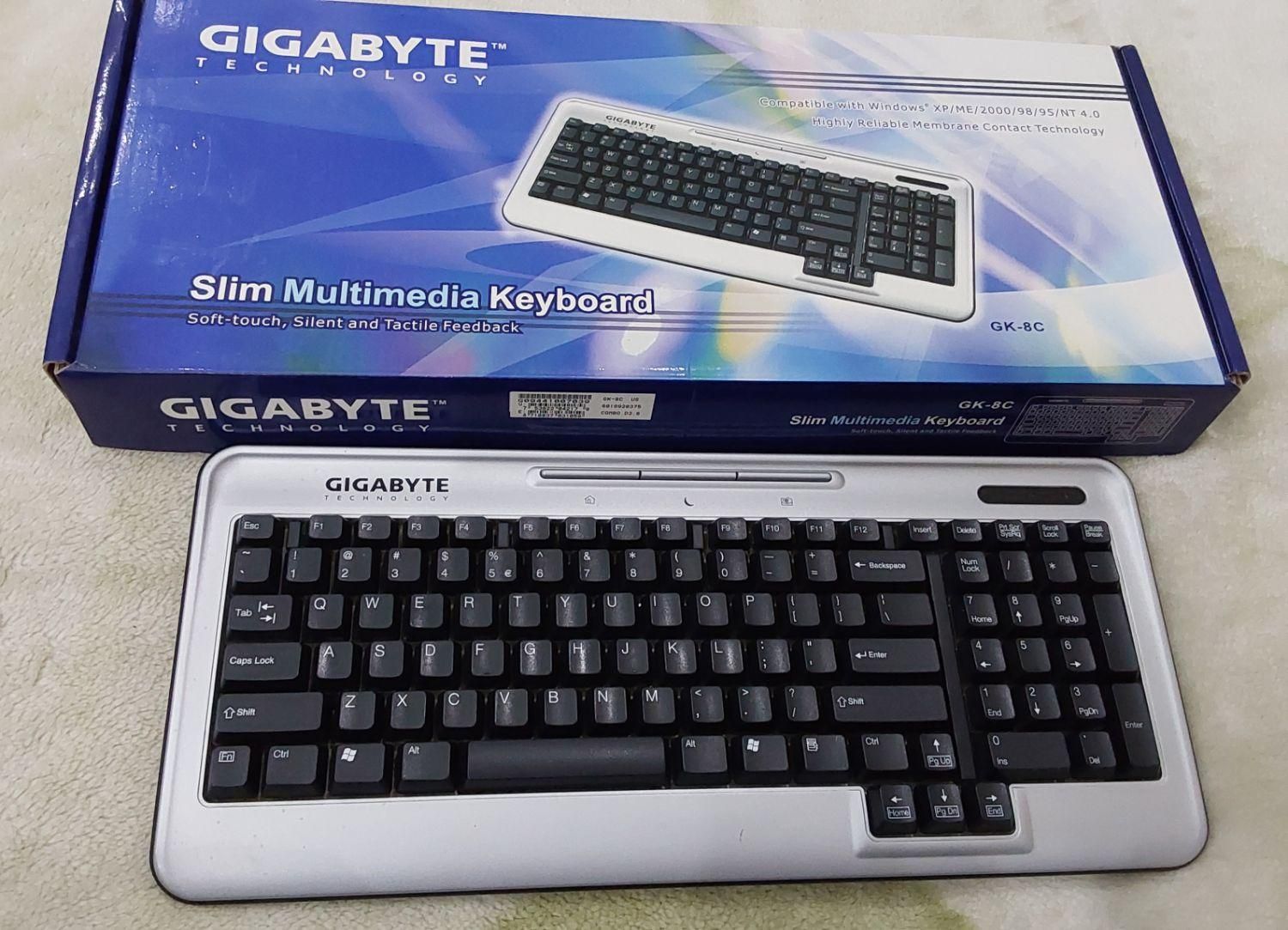 کیبورد GIGABYTE Slim Muldia Keyboard مدل GK-8C|قطعات و لوازم جانبی رایانه|قزوین, |دیوار