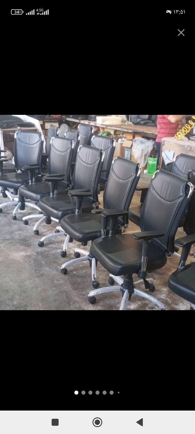 صندلی اداری مدیریت چرخدار و ثابت|مبلمان اداری|مشهد, طلاب|دیوار