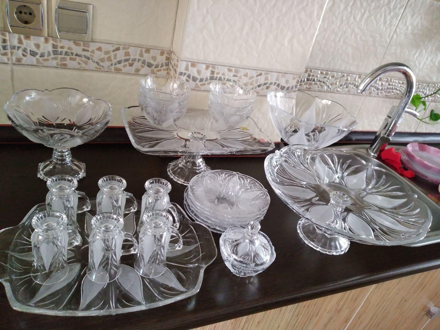 بلور اصل ژاپن|ظروف سرو و پذیرایی|خمینیشهر, |دیوار