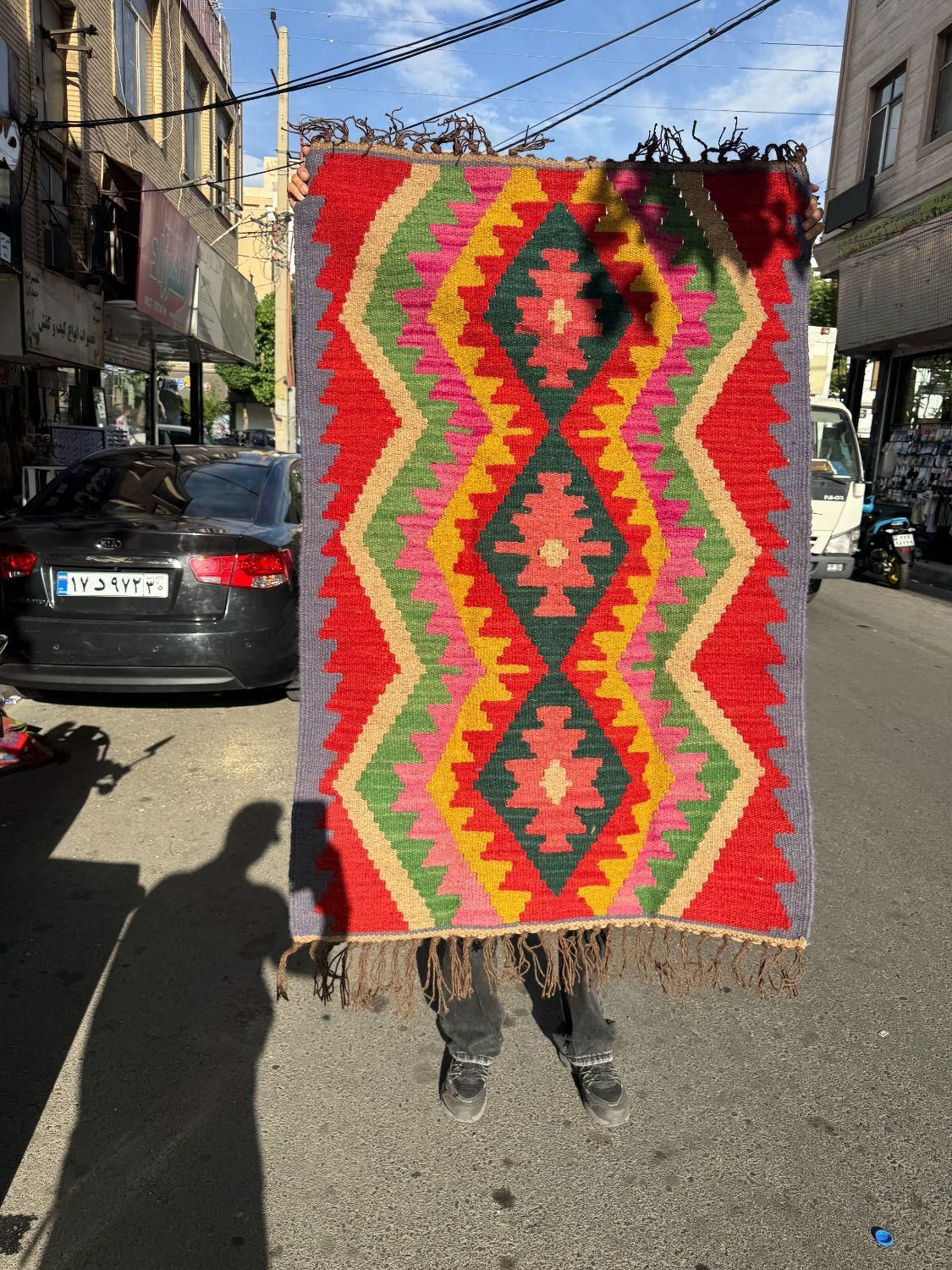 گلیم دستبافت پشمی|گلیم، جاجیم، گبه|فردیس, قریشی|دیوار