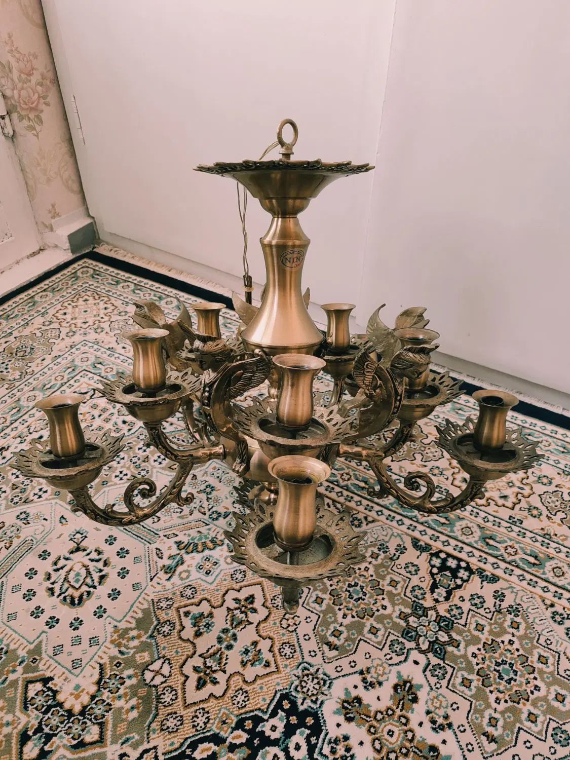 لوستر برنز مدل فرشته|لوستر و چراغ آویز|تهران, ارم|دیوار