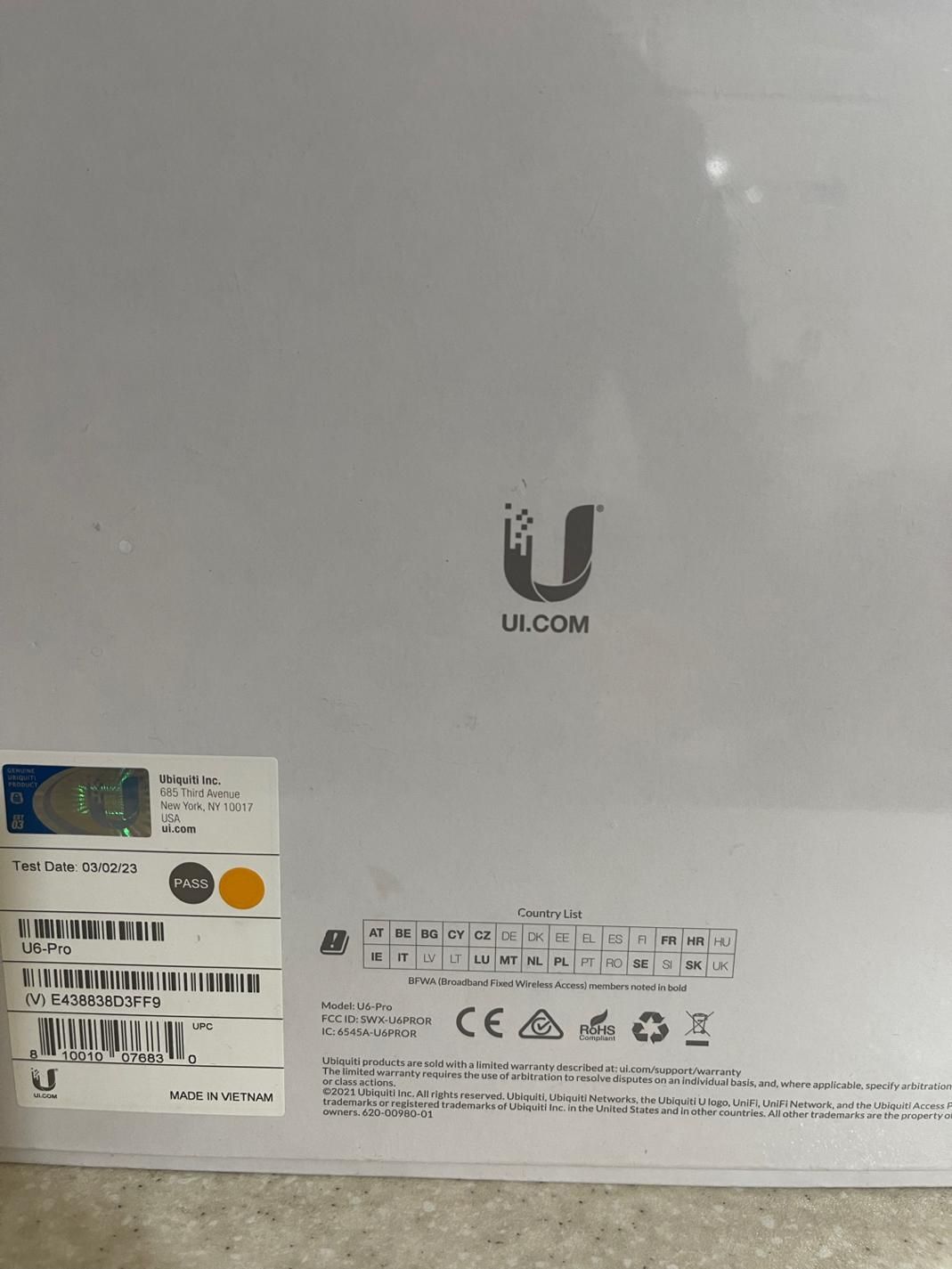 اکسس پوینت یوبیکویتی مدل UniFi 6 PRO|مودم و تجهیزات شبکه|تهران, زعفرانیه|دیوار