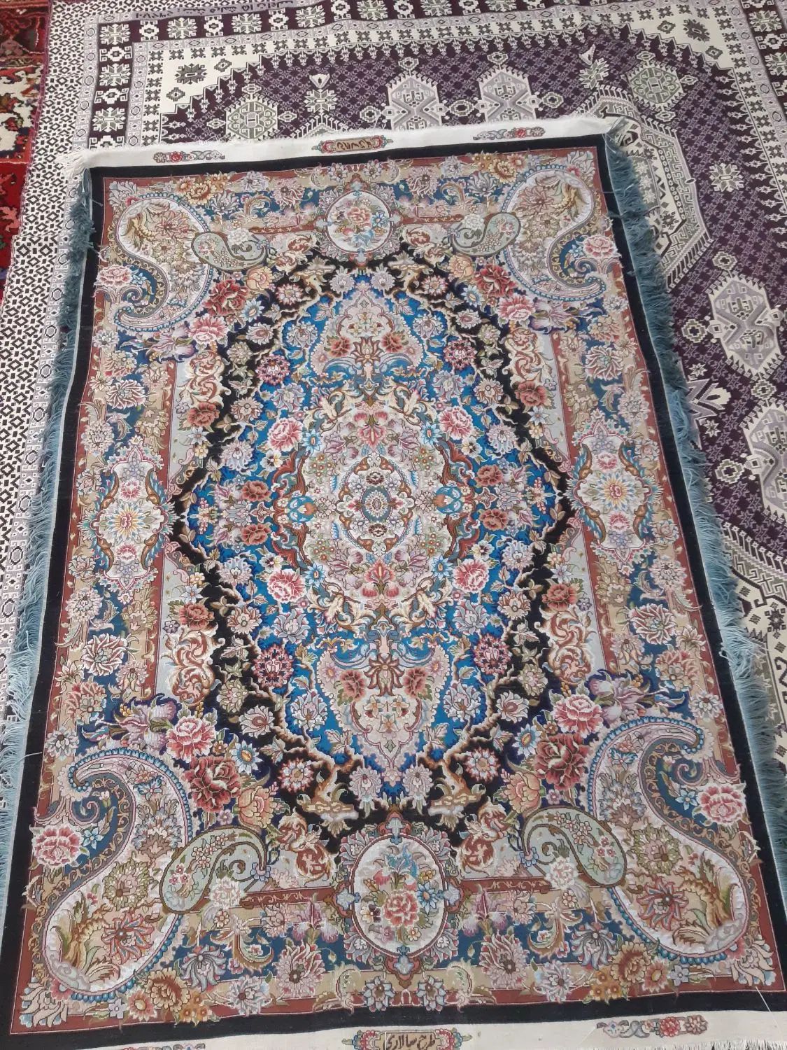 فرش زرنیم  سالاری رج ۶۰|فرش|تبریز, |دیوار