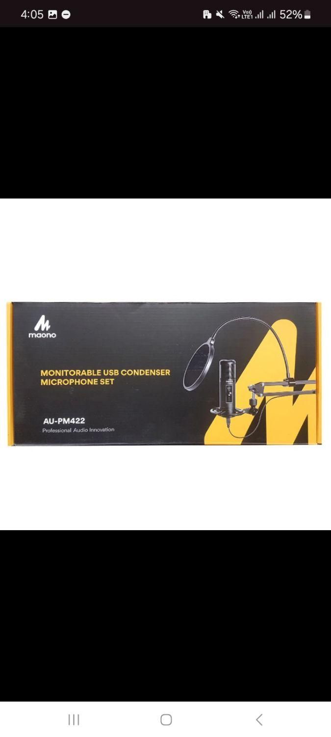 میکروفون کندانسر مائونو مدل AU-PM422|صوتی و تصویری|محمدیه-قزوین, |دیوار