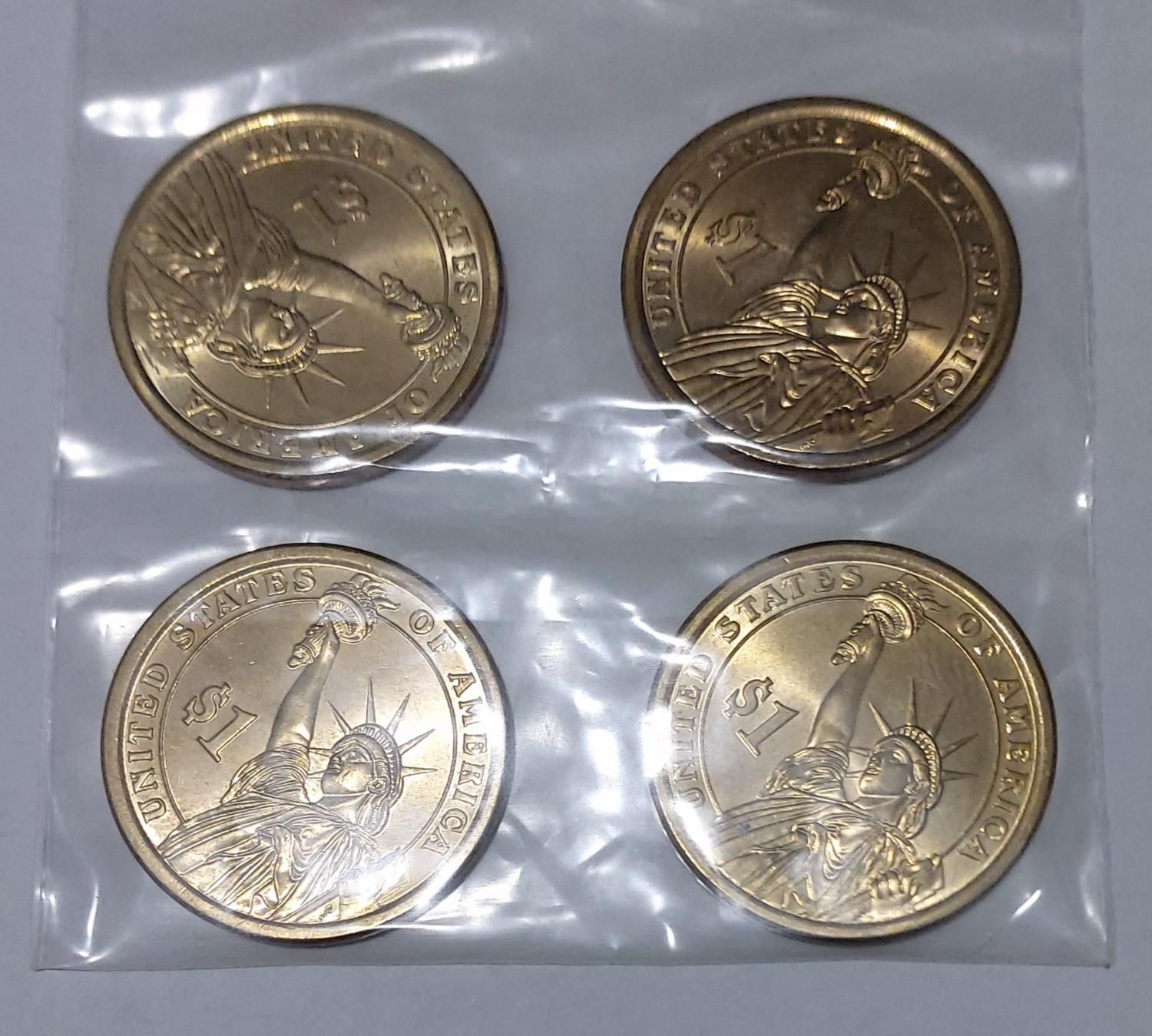 ۴ عدد سکه ی یک دلاری Mint Condition|کلکسیون سکه، تمبر، اسکناس|تهران, سلسبیل|دیوار