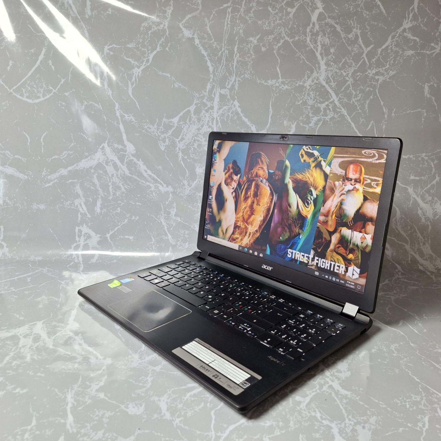 لپ تاپ بسیار تمیز با ۴ گیگ گرافیک مجزا ACER V5|رایانه همراه|قزوین, |دیوار