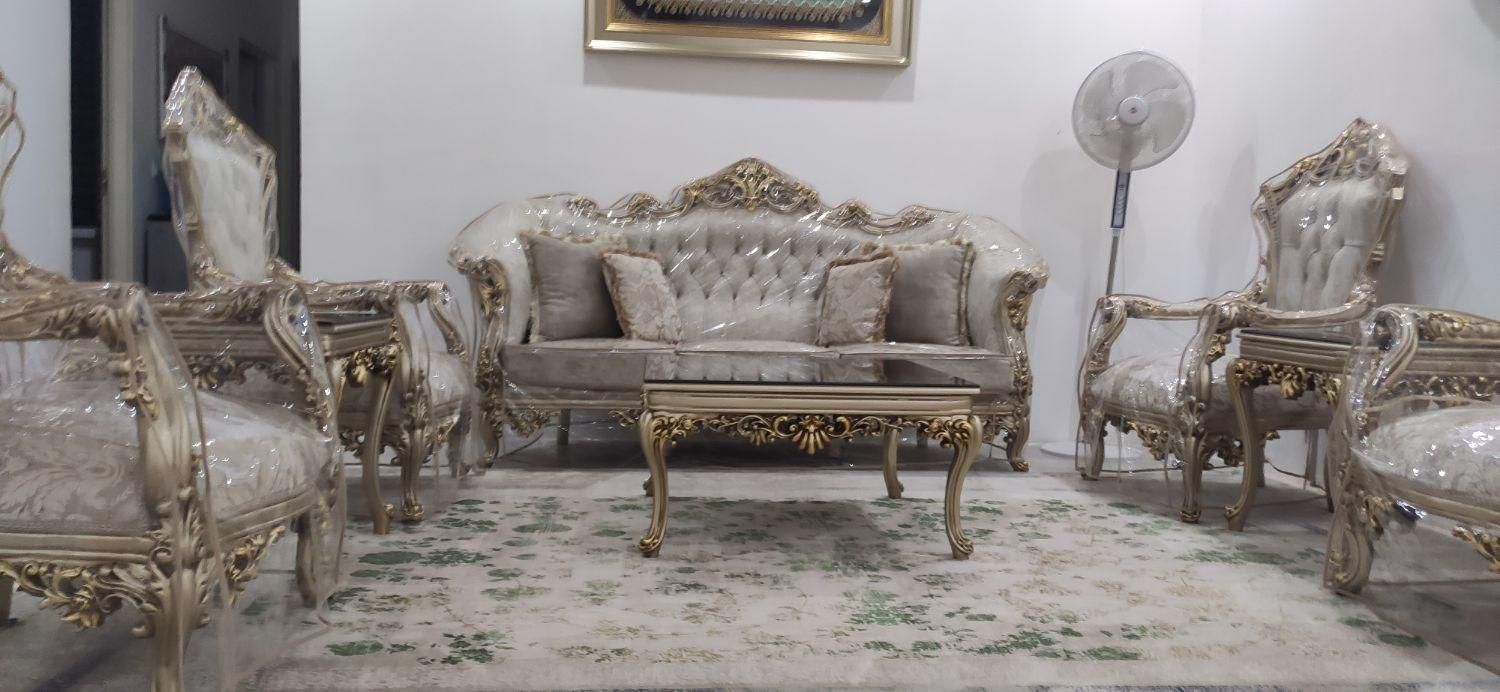مبلمان کلاسیک ۷ نفره نو نو|مبلمان خانگی و میز عسلی|اهواز, کوی پیروزی|دیوار