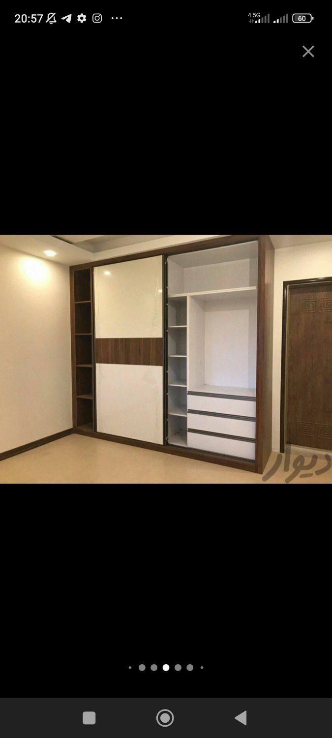 ساخت کمد دیواری|کتابخانه، شلف، قفسه‌های دیواری|رشت, ولکس|دیوار