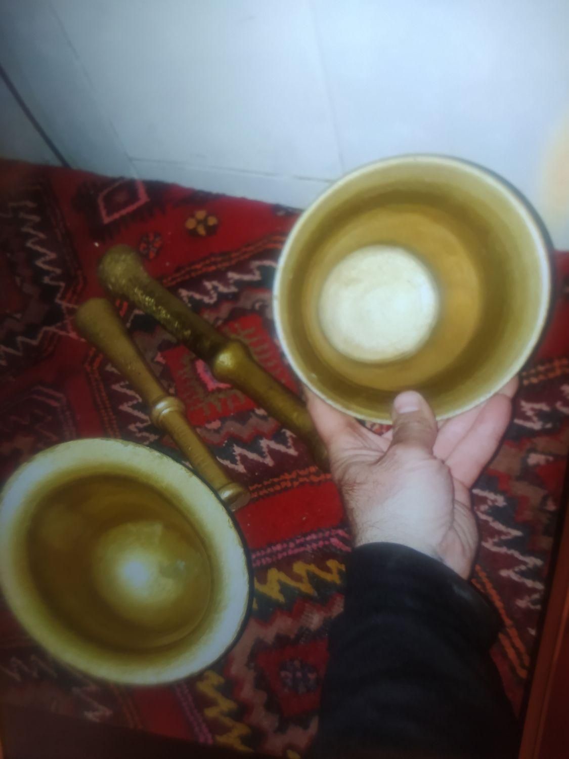 هاون روسی برنزی جوندار اصیل|کلکسیون اشیاء عتیقه|ارومیه, |دیوار