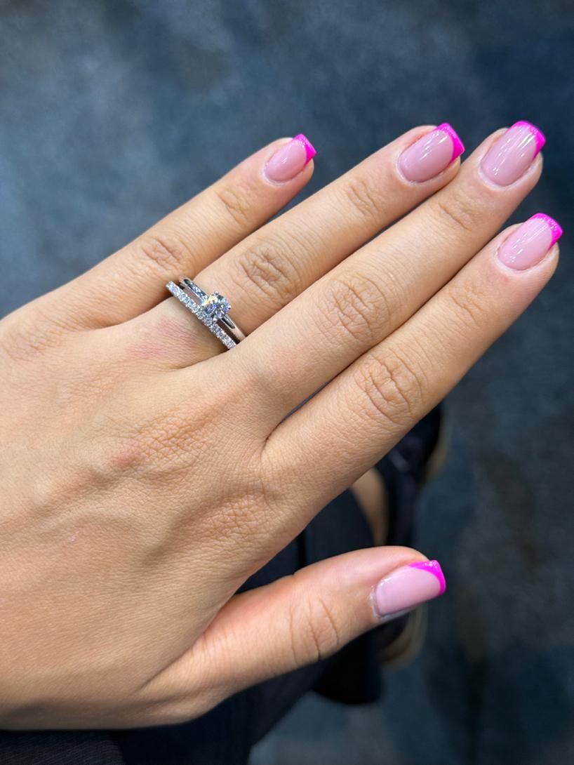 حلقه و پشت حلقه جواهر الماس معدنی با شناسنامه GIA|جواهرات|تهران, ایوانک|دیوار