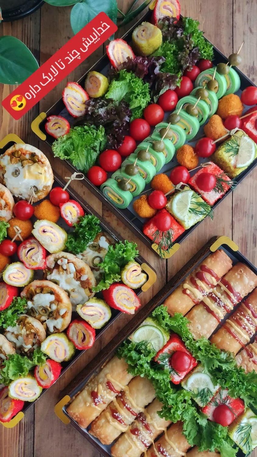 ارائه انواع فینگر فود، سینی مزه و دسر|خدمات پذیرایی، مراسم|پردیس, فاز ۳|دیوار