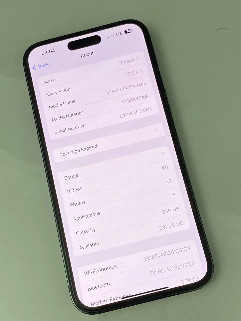 iPhone 14 Promax 256GB ZAA|موبایل|تهران, خانی آباد نو جنوبی|دیوار