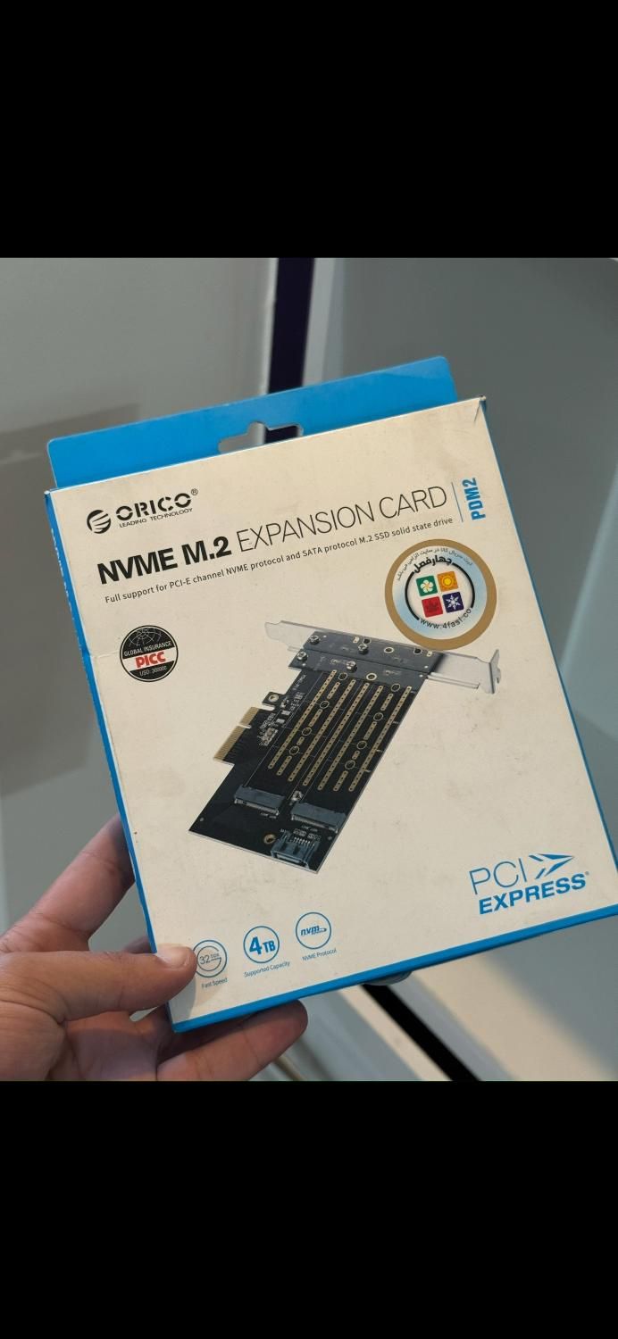کارت توسعه PCI-E افزایش M.2 NVME اوریکو مدل PDM2|قطعات و لوازم جانبی رایانه|تهران, شهرک صدرا|دیوار