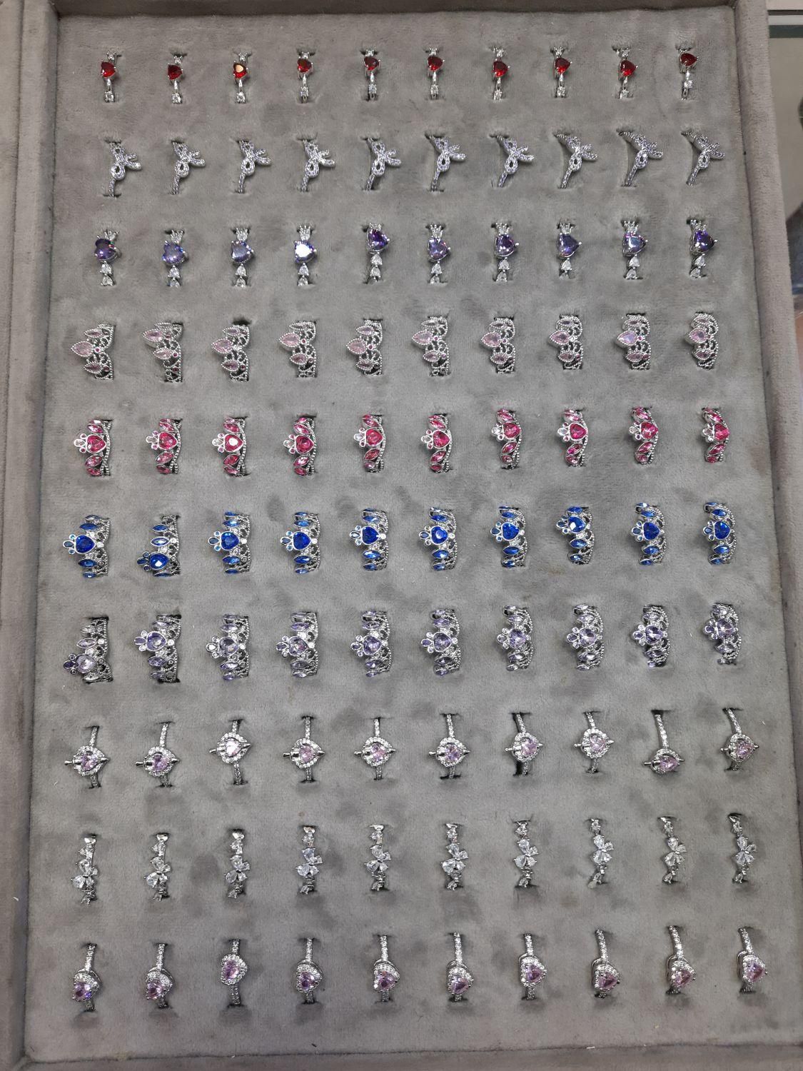 انواع انگشتر های پینترستی نگین صورتی و ... بدلیحات|بدلیجات|قم, ارم|دیوار