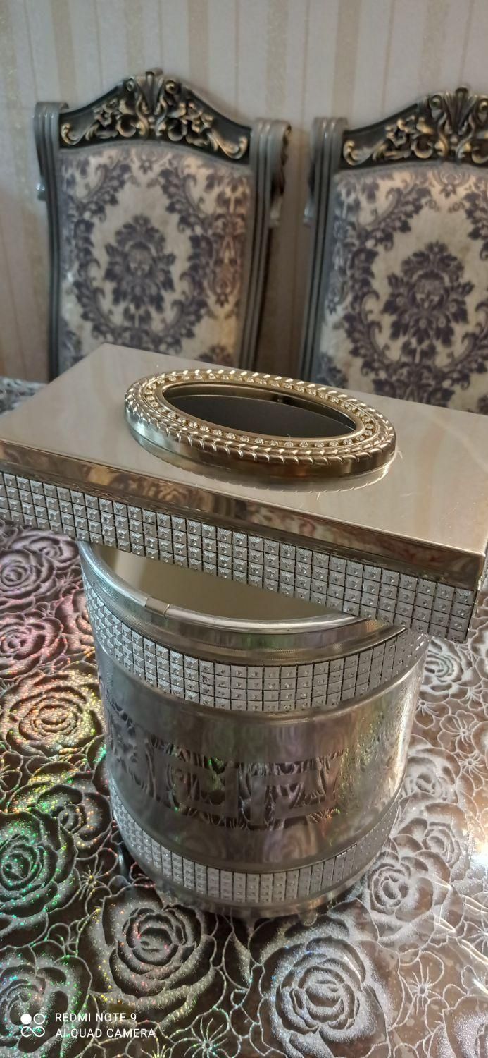 جای دستمال کاغذی و سطل|ظروف سرو و پذیرایی|تهران, شهرک فردوس (حسینی)|دیوار