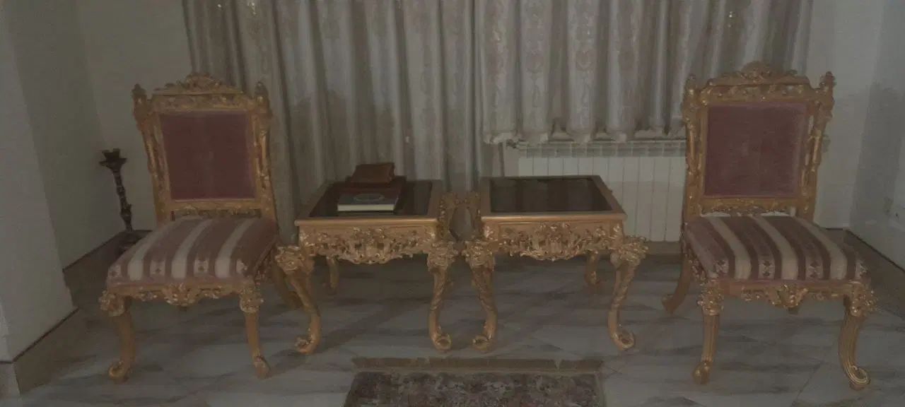 مبلمان ۹ نفره سلطنتی (استیل)|مبلمان خانگی و میز عسلی|تهران, تجریش|دیوار