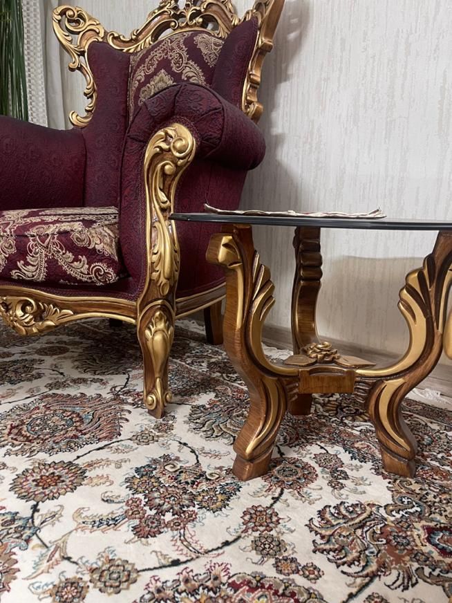 مبلمان استیل ۹نفره با ویترین اشانتون|مبلمان خانگی و میز عسلی|اصفهان, رسالت|دیوار