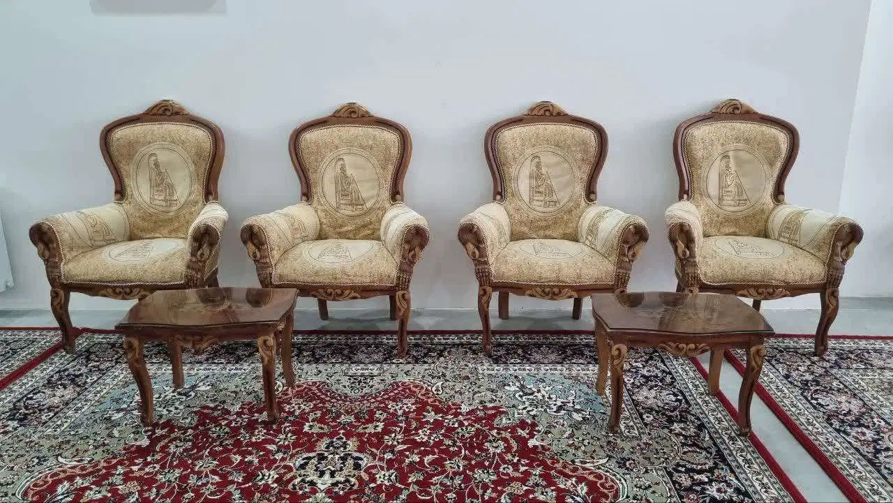 مبلمان سلطنتی ۹ نفره مدائن|مبلمان خانگی و میز عسلی|مشهد, حسابی جنوبی (شهرک غرب)|دیوار