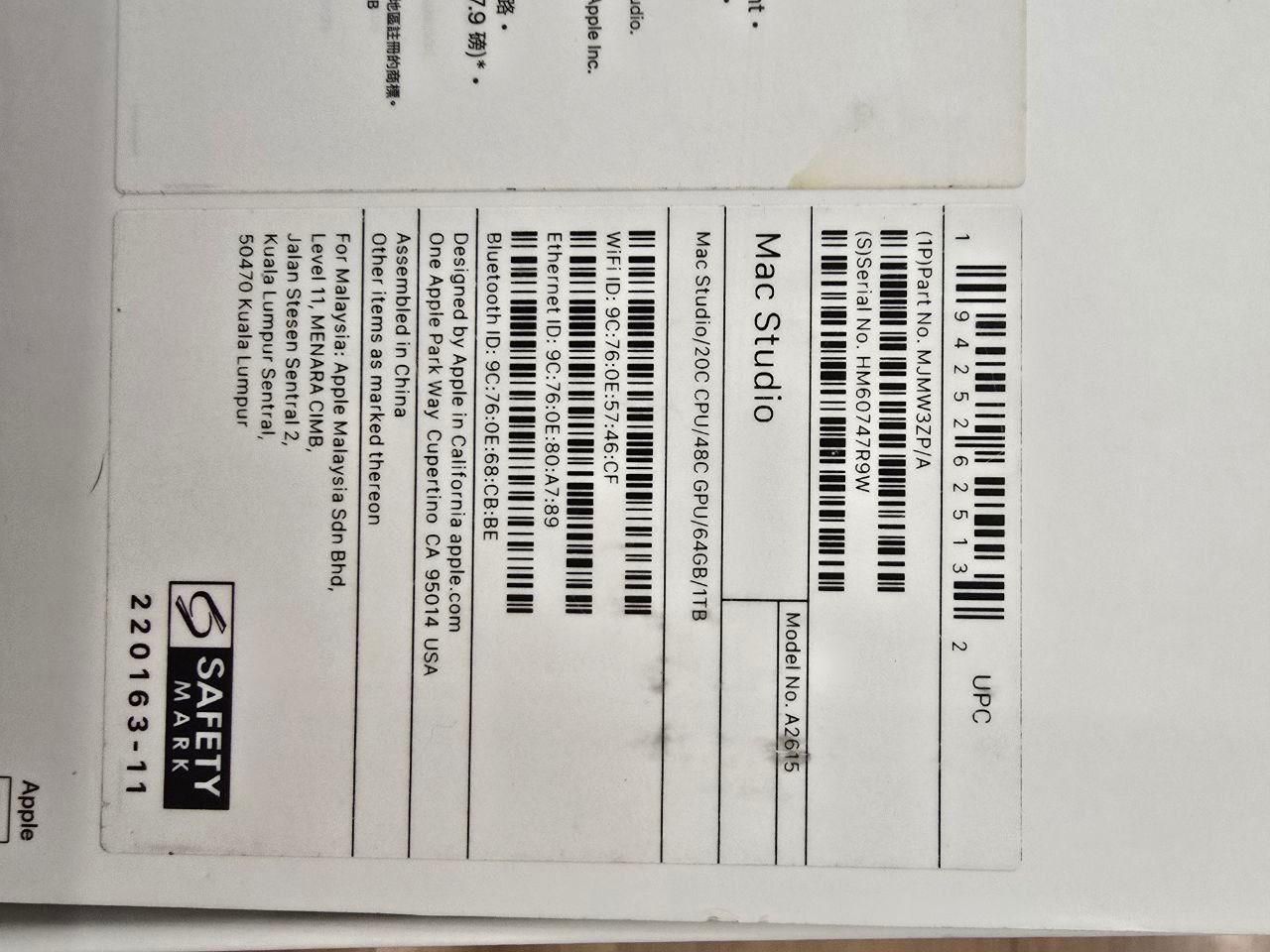 Apple Mac-Studio M1-Ultra|رایانه رومیزی|شهریار, |دیوار