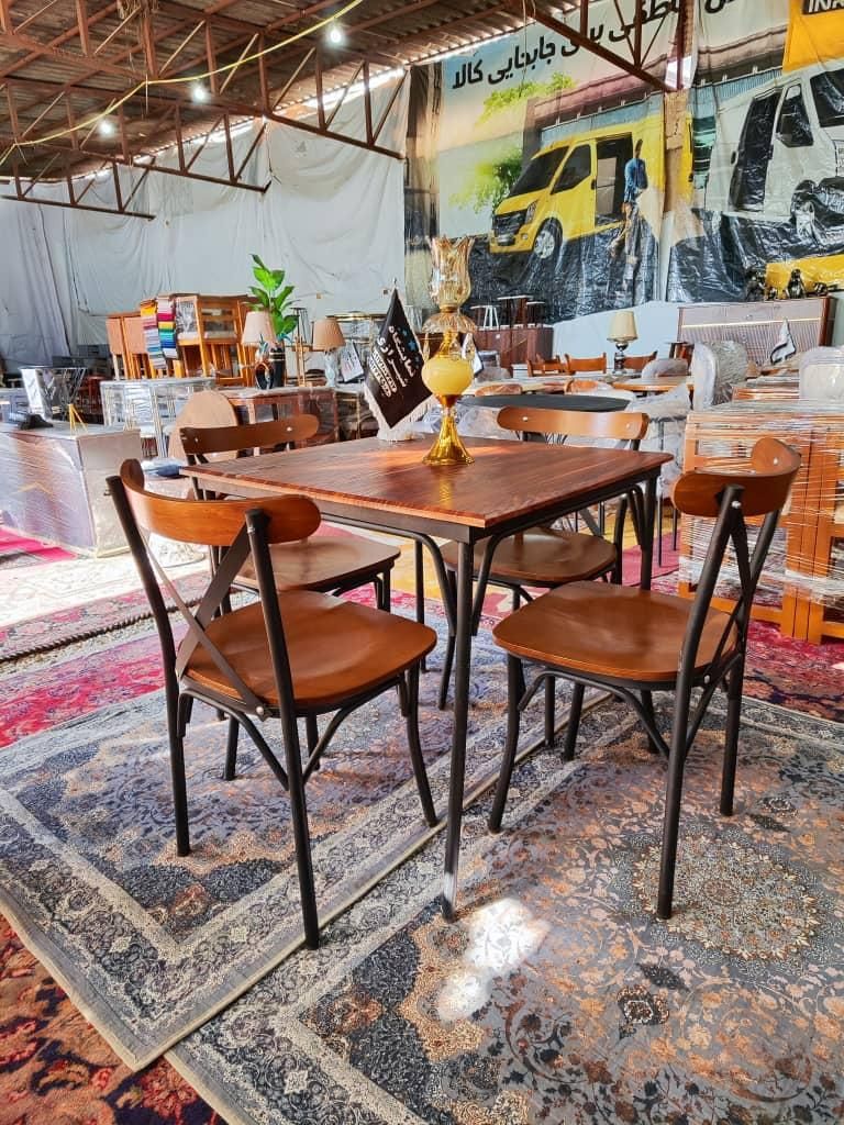 پخش صندلی لهستانی فلزی لوله ضخیم تک و عمده|میز و صندلی غذاخوری|شیراز, وزیرآباد|دیوار