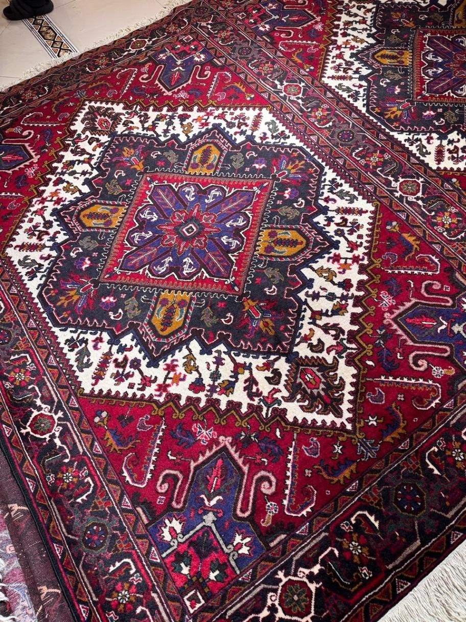 جفت ۶متری تبریز نقشه هریس کرم سرمه ای|فرش|تهران, جهاد|دیوار