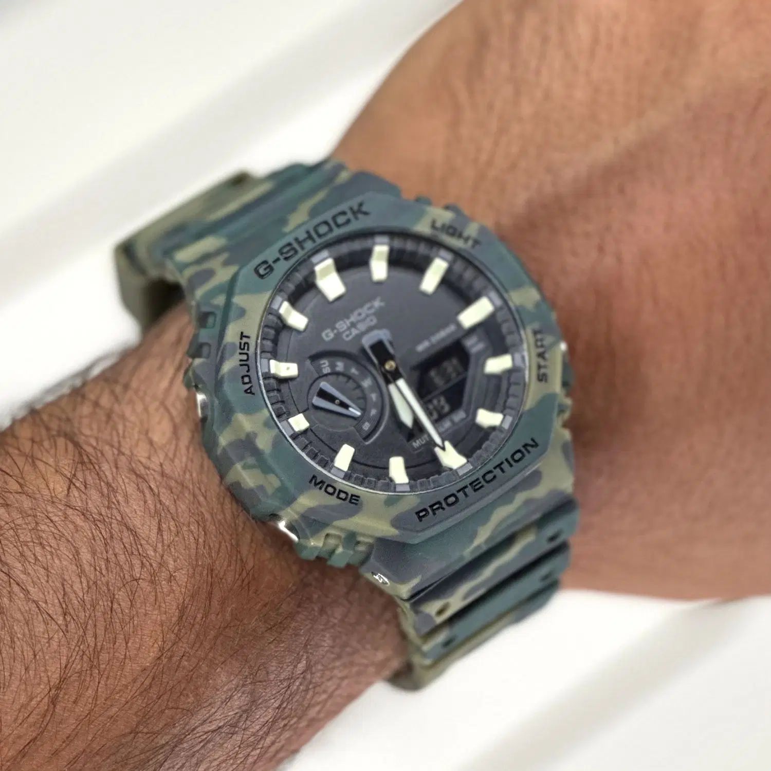 ساعت جیشاک ژاپنGa2100سبز چریکی تنظیم خودکارG-Shock|ساعت|تهران, سعادت‌آباد|دیوار