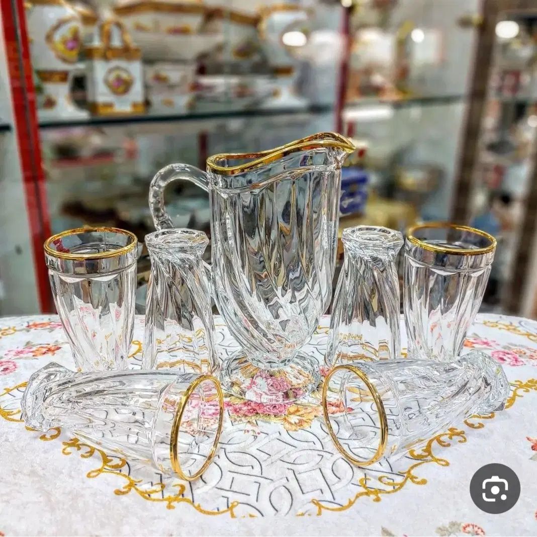 پارچ لیوان لب طلا نونو ۲۴نفره|ظروف سرو و پذیرایی|اصفهان, طامه|دیوار